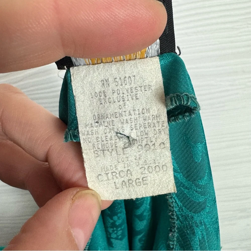 Circa 2000 Elegant‎ Teal Lace Chemise Large
